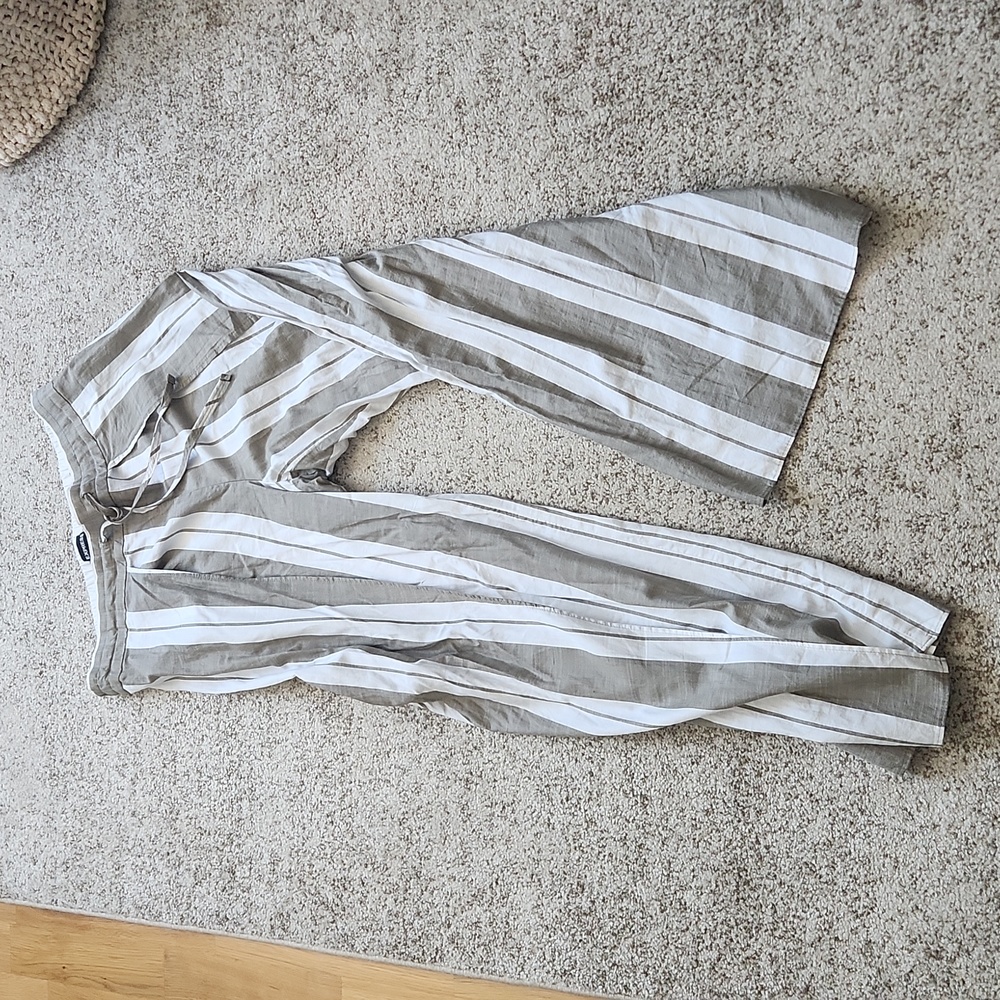 Express High Rise Cotton Pants - Picture 3 of 3